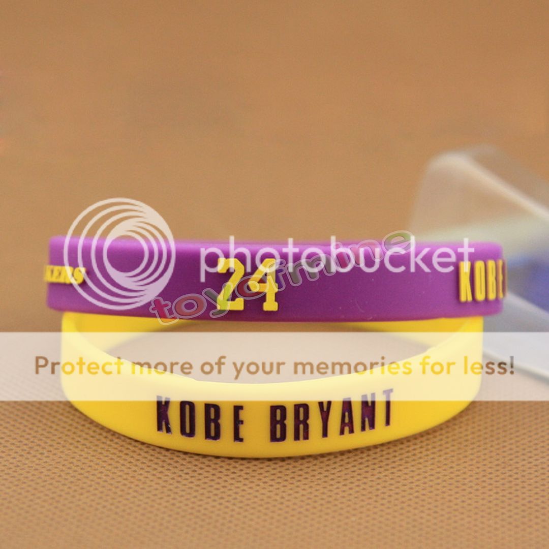 2 PCS Silicone Rubber Wristband Basketball Stars Rubber Bracelet baller